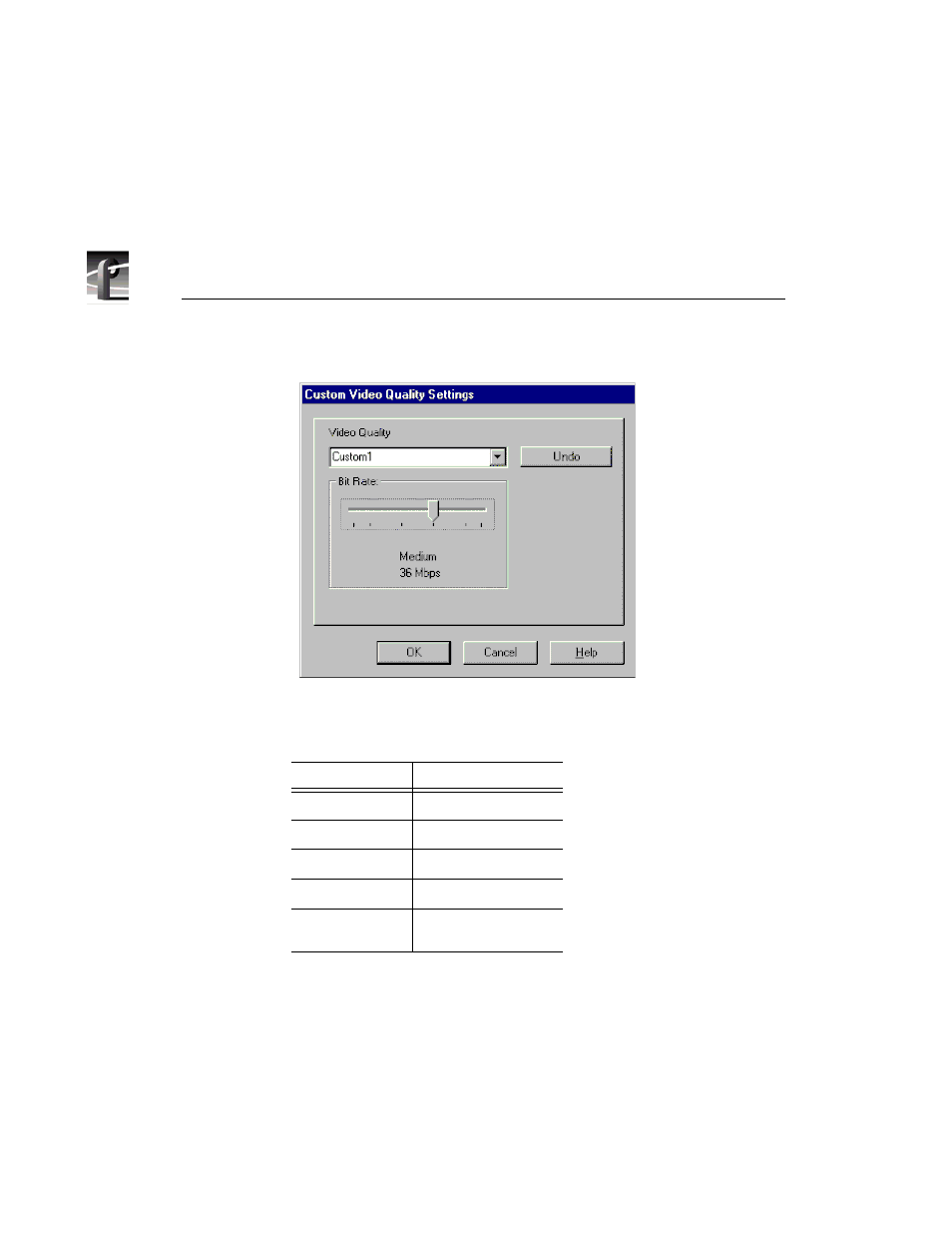 151 custom video quality settings dialog box, jpeg, Jpeg video quality settings, Chapter 10 using the resource manager | Grass Valley PROFILE FAMILY v.2.5 User Manual | Page 318 / 394