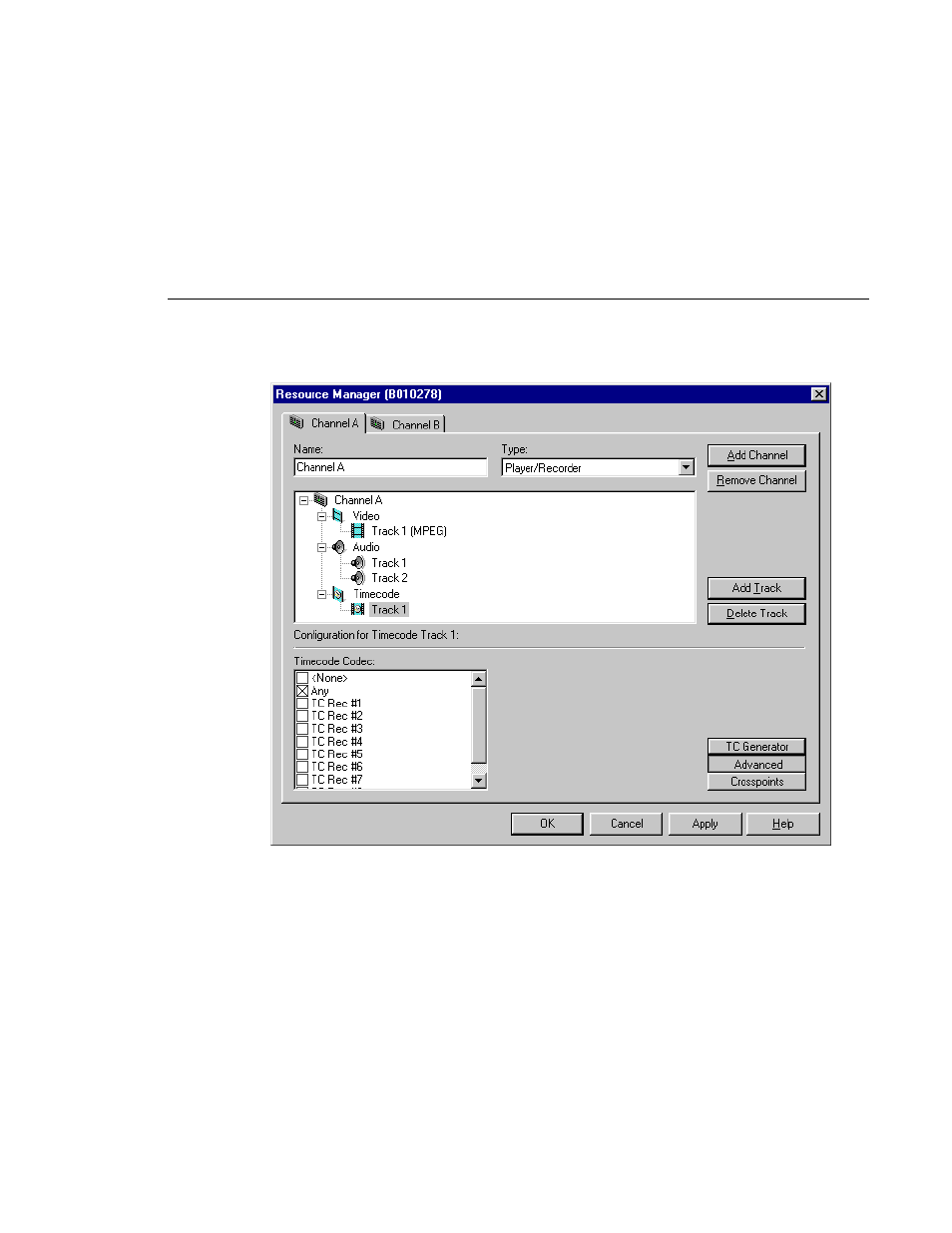 163 timecode codec check boxes | Grass Valley PROFILE FAMILY v.2.5 User Manual | Page 333 / 394