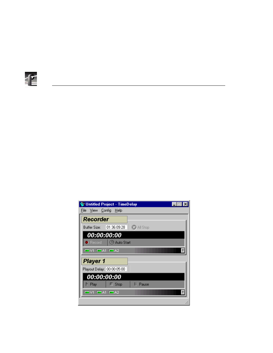 Getting started with timedelay, 169 timedelay window | Grass Valley PROFILE FAMILY v.2.5 User Manual | Page 340 / 394