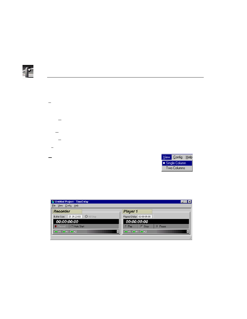View, 178 two-column display | Grass Valley PROFILE FAMILY v.2.5 User Manual | Page 362 / 394