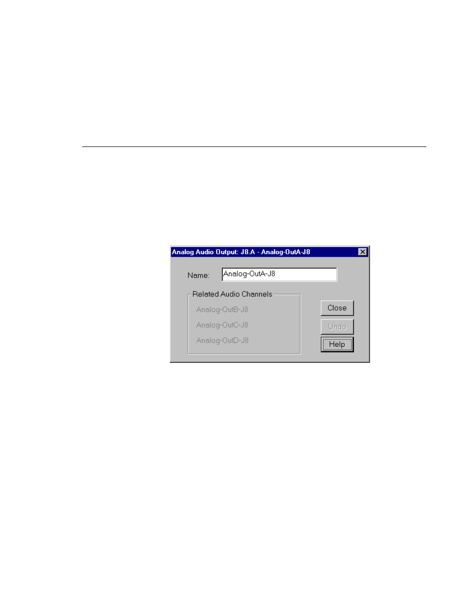 Analog audio output, Analog audio output dialog box | Grass Valley PROFILE FAMILY v.2.5 User Manual | Page 81 / 394