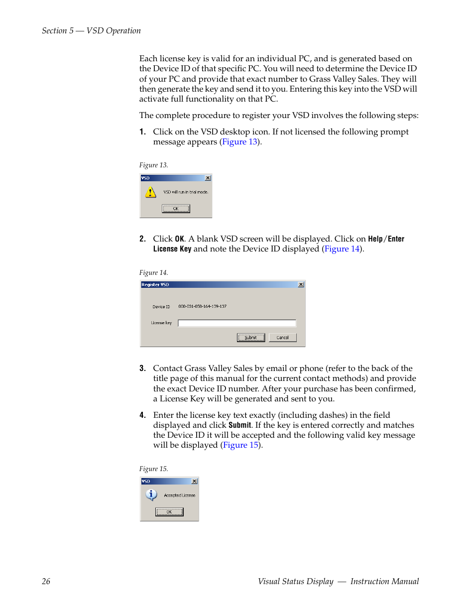 Grass Valley Visual Status Display v.2.0 User Manual | Page 26 / 52