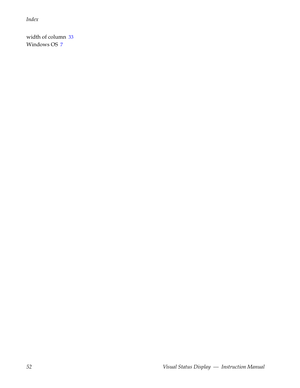 Grass Valley Visual Status Display v.2.0 User Manual | Page 52 / 52
