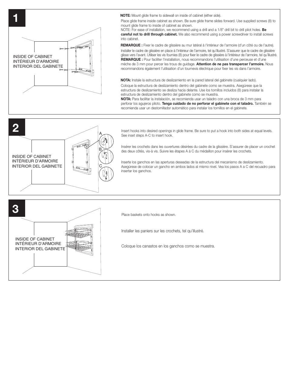 Closet Maid In-Cabinet 2-Tray Pull-Out 3120 User Manual | Page 2 / 2