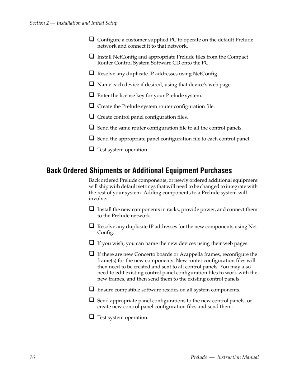 Grass Valley Prelude v.3.0 User Manual | Page 16 / 102