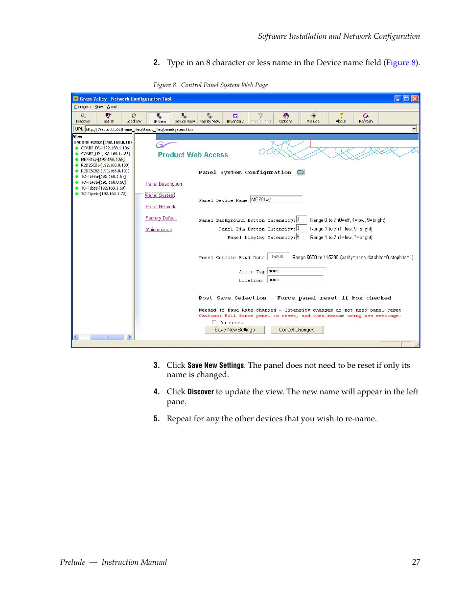 Grass Valley Prelude v.3.0 User Manual | Page 27 / 102