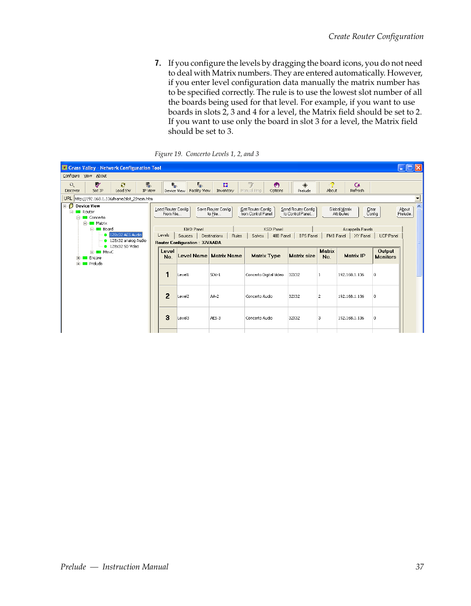 Grass Valley Prelude v.3.0 User Manual | Page 37 / 102