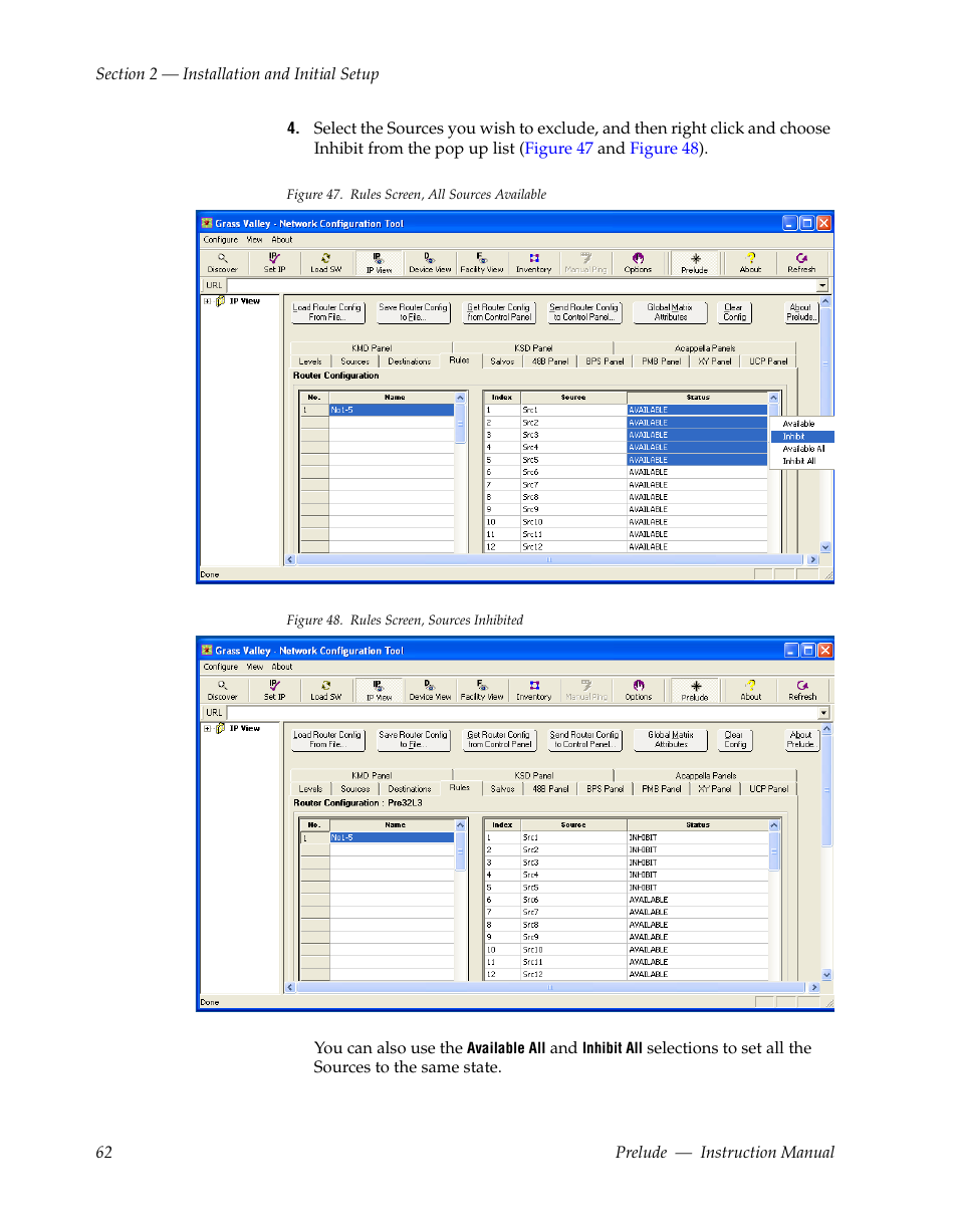Grass Valley Prelude v.3.0 User Manual | Page 62 / 102