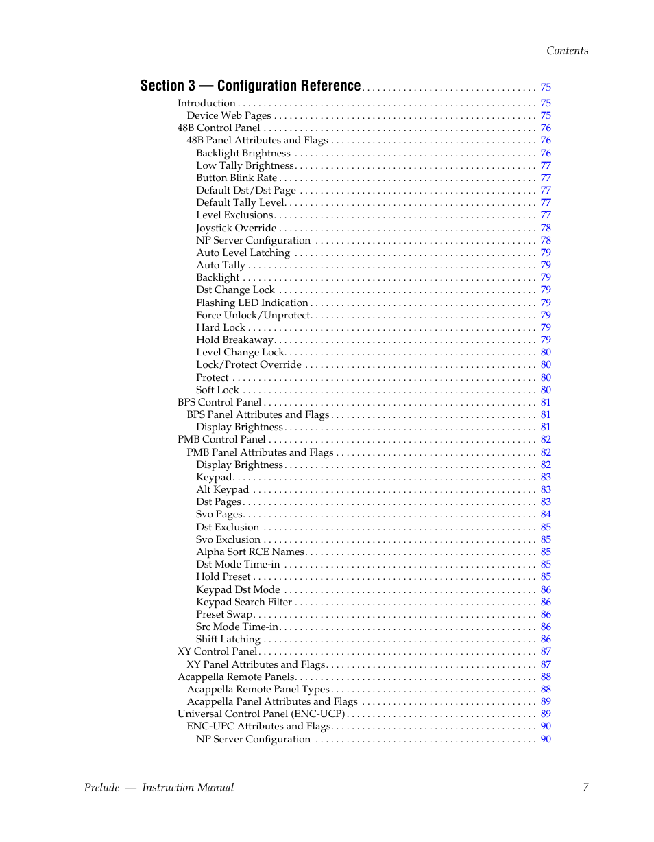 Grass Valley Prelude v.3.0 User Manual | Page 7 / 102