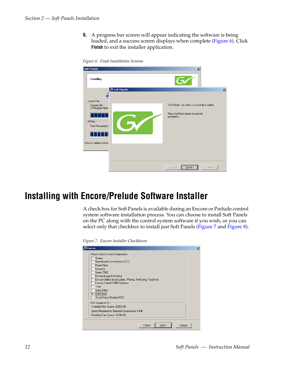 Installing with encore/prelude software installer | Grass Valley Soft Panels v.3.1 User Manual | Page 12 / 52