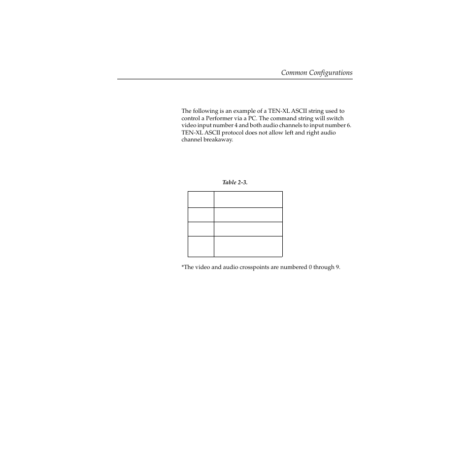 Pc (ten-xl ascii) to modem to performer (cont.) | Grass Valley Performer SD User Manual | Page 51 / 182