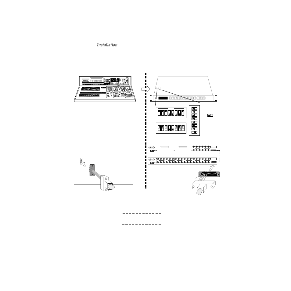 Model 300 to performer, Model 300 to performer -28, Installation | Ac in, Performer–sd performer–sdb, Performer | Grass Valley Performer SD User Manual | Page 60 / 182