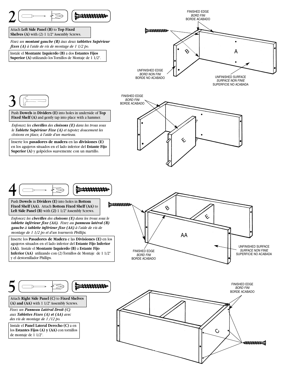 Closet Maid Divided Horizontal Organizer 10140 User Manual | Page 3 / 4