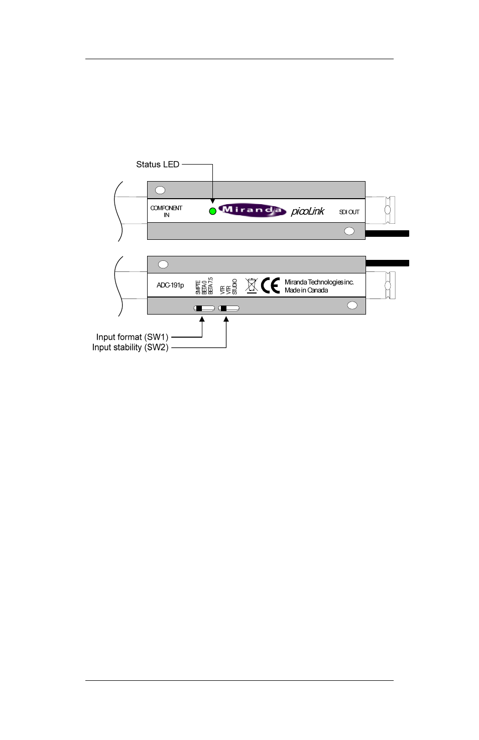 0 operation | Grass Valley ADC-191p User Manual | Page 9 / 11