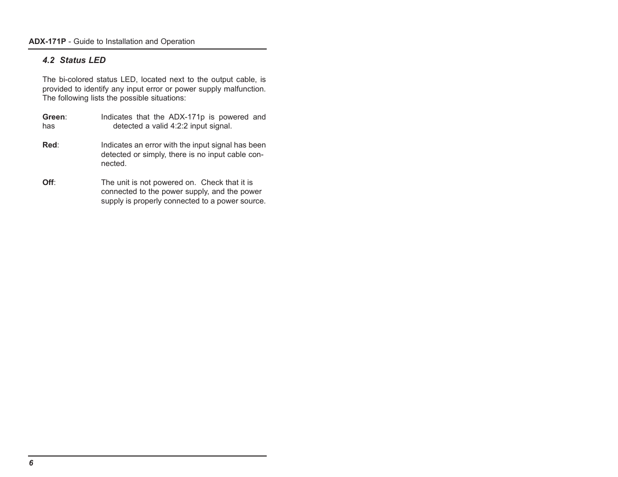 Grass Valley ADX-171p User Manual | Page 13 / 14