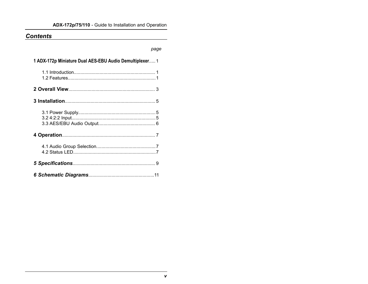 Grass Valley ADX-172p User Manual | Page 6 / 18