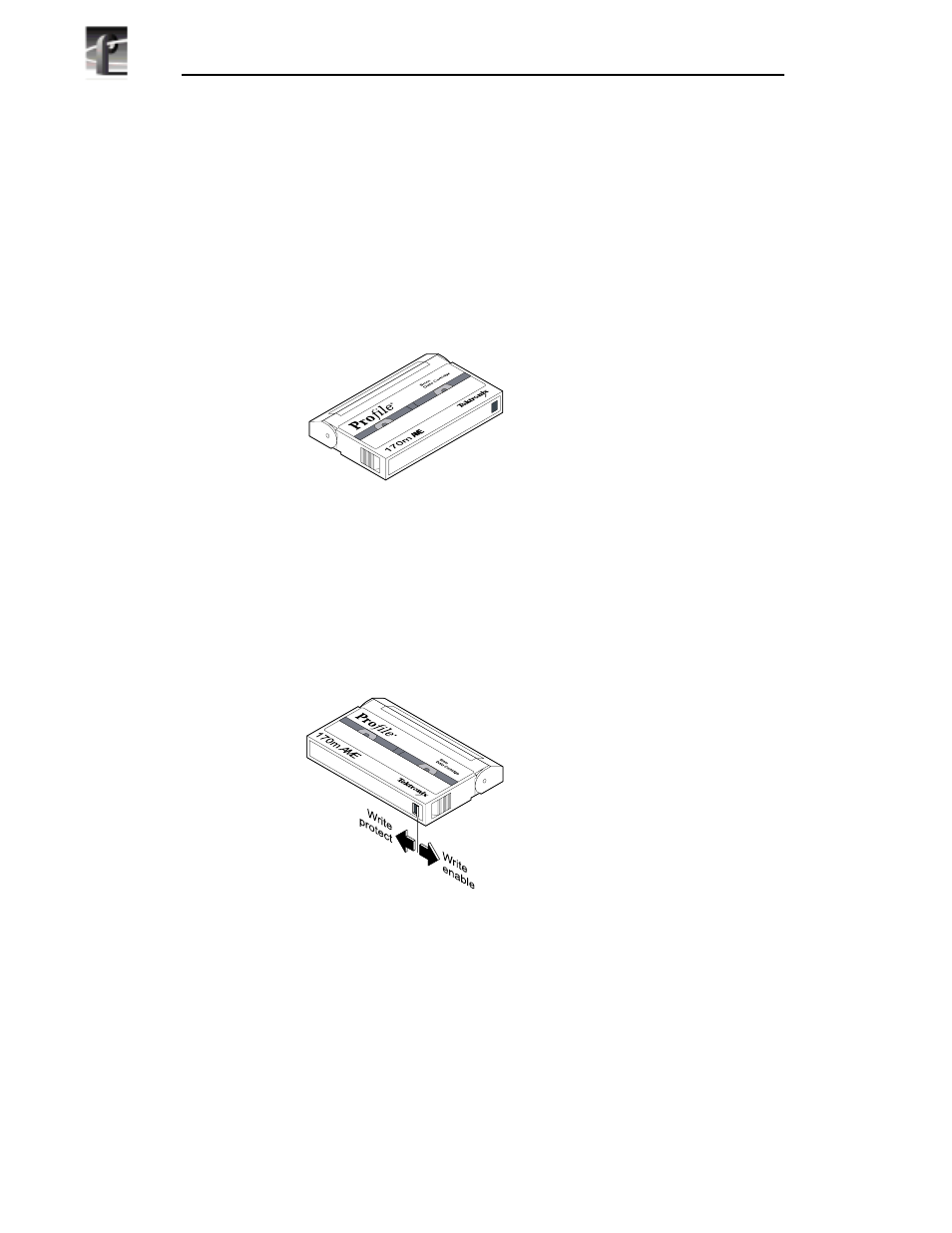 Selecting appropriate data cartridges, Loading data cartridges | Grass Valley PLS20 User Manual | Page 22 / 30