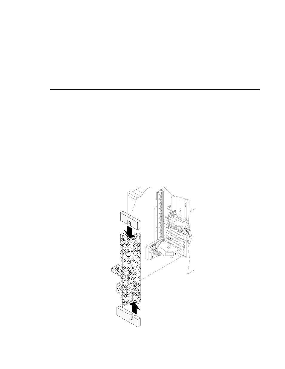 Inserting the packing foam in the library | Grass Valley PLS200 User Manual | Page 93 / 168