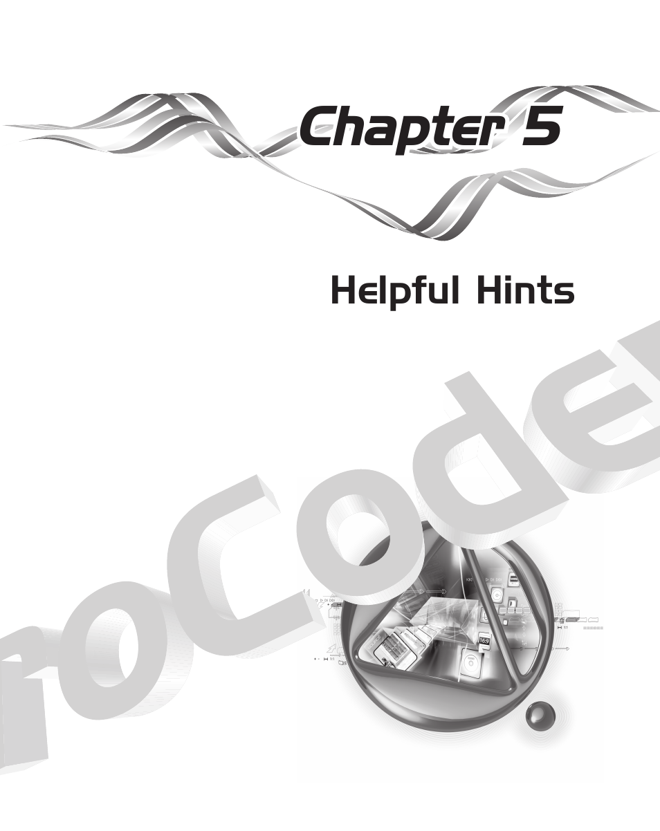 Chapter 5 helpful hints, Chapter 5 | Grass Valley ProCoder 3 User Manual | Page 107 / 210