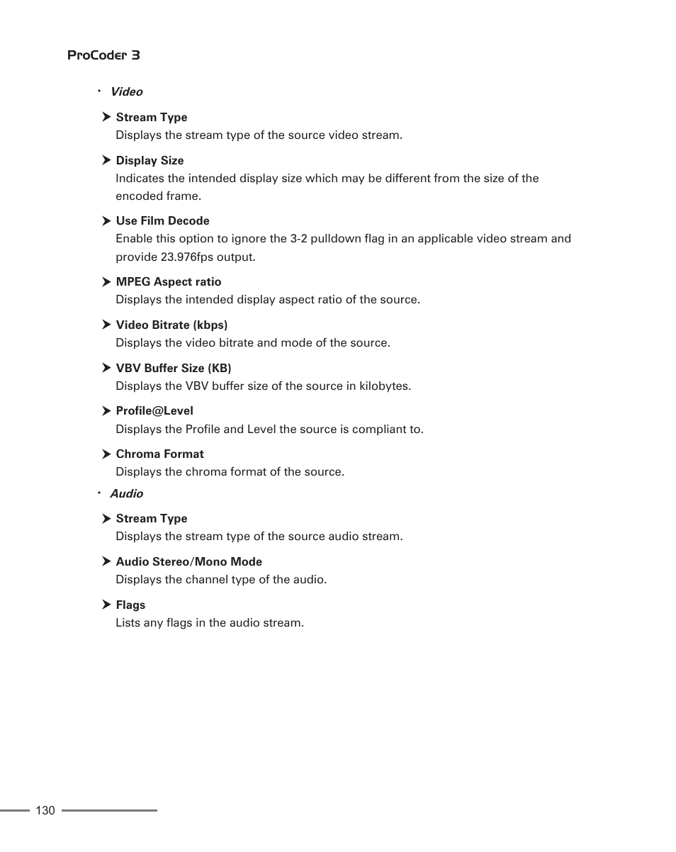 Grass Valley ProCoder 3 User Manual | Page 130 / 210