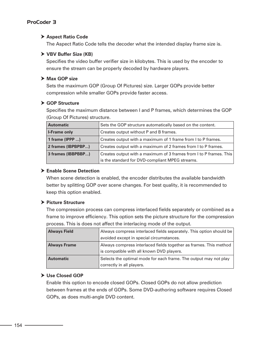 Grass Valley ProCoder 3 User Manual | Page 154 / 210