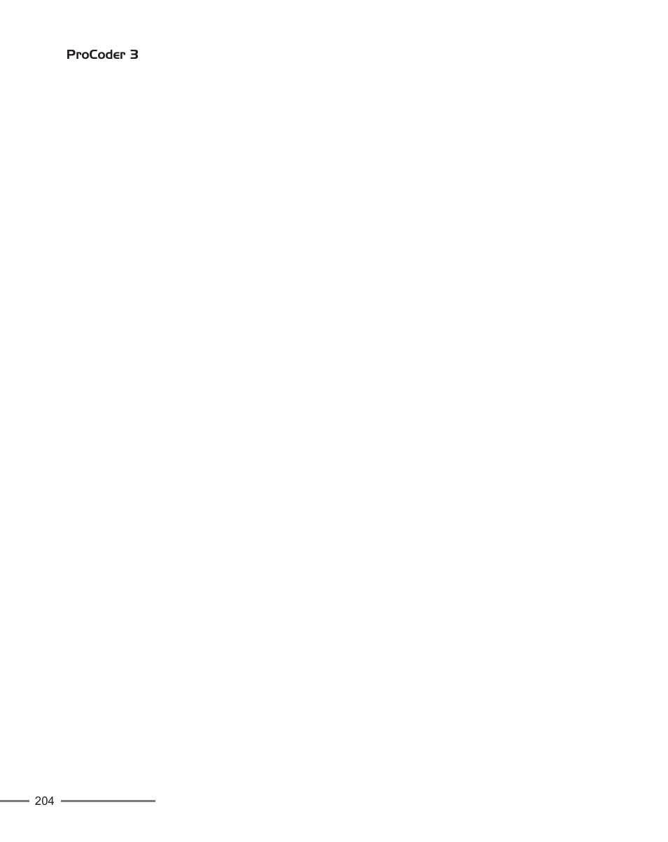 Grass Valley ProCoder 3 User Manual | Page 204 / 210
