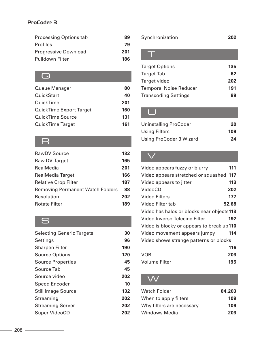 Grass Valley ProCoder 3 User Manual | Page 208 / 210