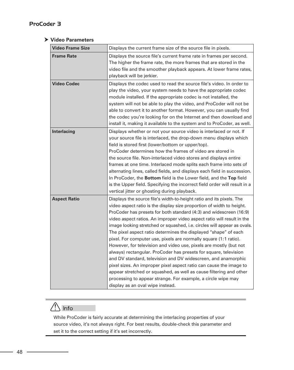 Grass Valley ProCoder 3 User Manual | Page 48 / 210