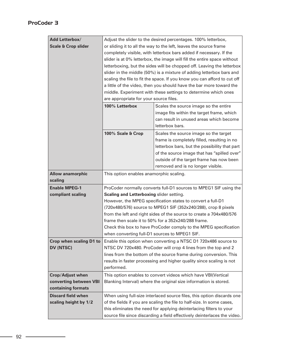 Procoder 3 | Grass Valley ProCoder 3 User Manual | Page 92 / 210