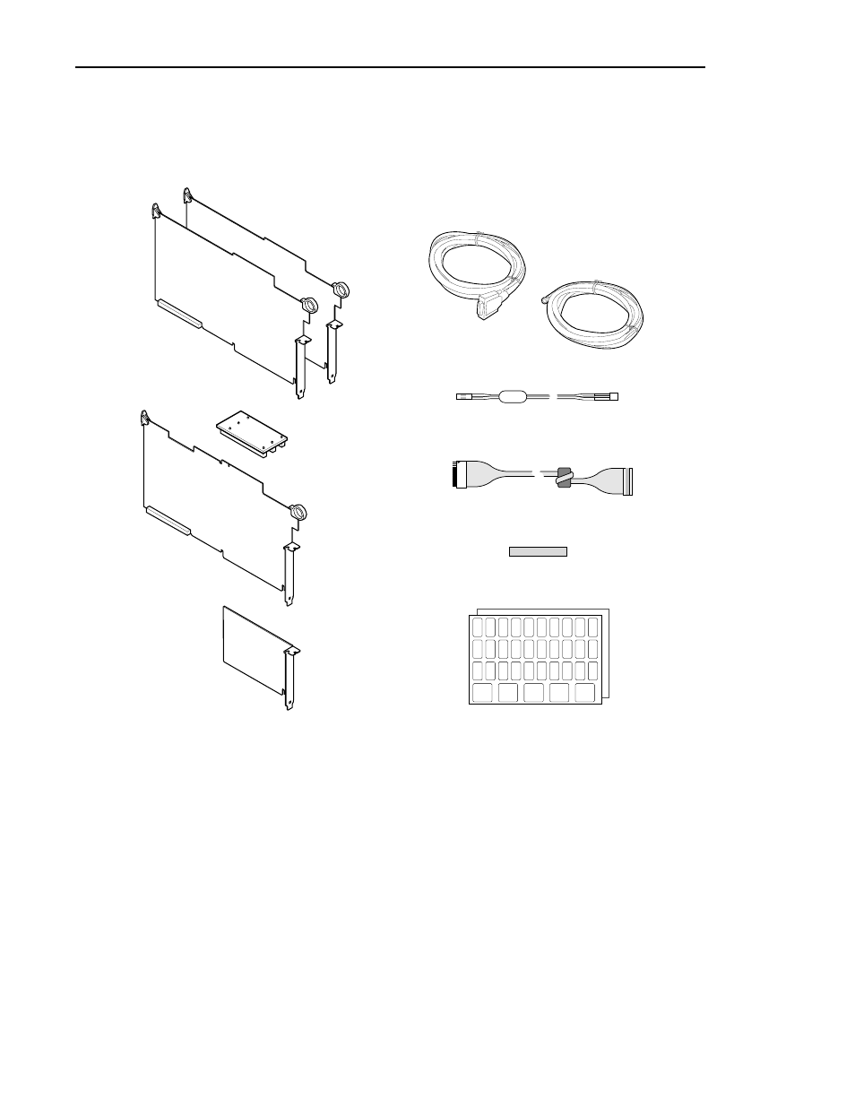 Channel fibre channel kit contents, Nd shown in figure 1, Figure 1 | Grass Valley Profile Mix Effects Upgrad 100 Fibre Channel User Manual | Page 17 / 78