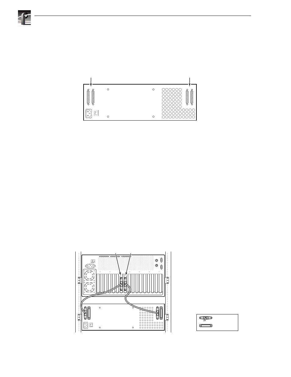 Making cable connections, Pdx218 scsi cable connections, Making cable connections -6 | Pdx218 scsi cable connections -6, Pdx 218 scsi bus connectors -6, Pdx218 scsi cable connections | Grass Valley PDX 218 User Manual | Page 24 / 66