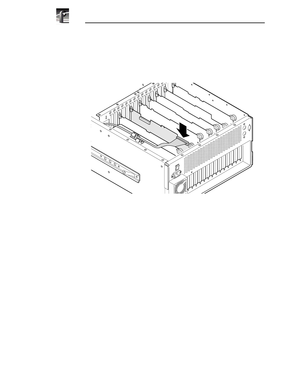 Scsi cable connection | Grass Valley PDR 100 Master Enhanced Disk Recorder Board User Manual | Page 22 / 40