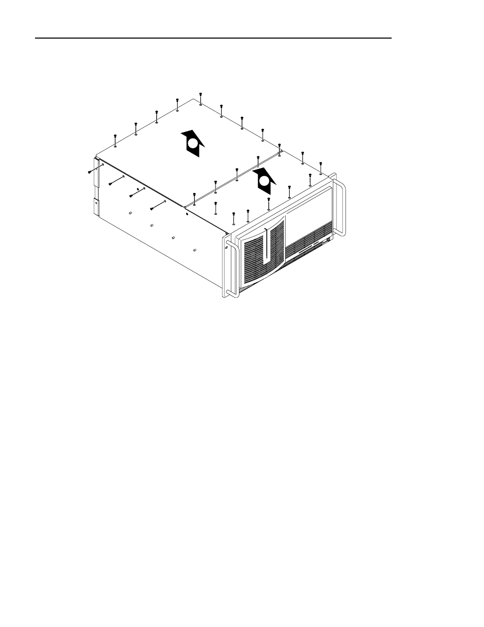 Removing the top covers, In figure 6), Figure 6) which covers the circuit boards | Grass Valley Profile CD-ROM Drive User Manual | Page 33 / 58