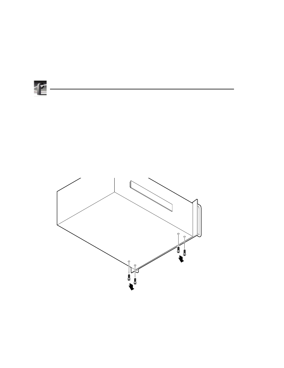 Removing the bottom drive tray screws | Grass Valley PDR 100 9GB Media Drive Upgrade User Manual | Page 16 / 42