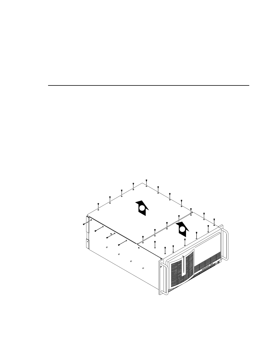 Removing the top covers | Grass Valley PDR 100 9GB Media Drive Upgrade User Manual | Page 17 / 42