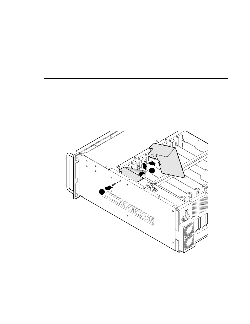 Removing the power supply shield | Grass Valley PDR 100 9GB Media Drive Upgrade User Manual | Page 23 / 42