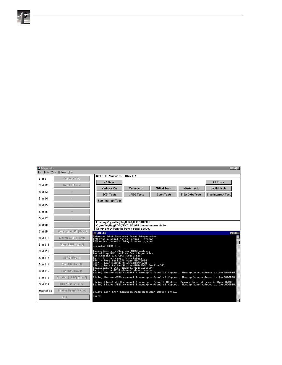 Executing individual board tests, Executing individual board tests -28 | Grass Valley PDR 200 Service Manual User Manual | Page 78 / 172