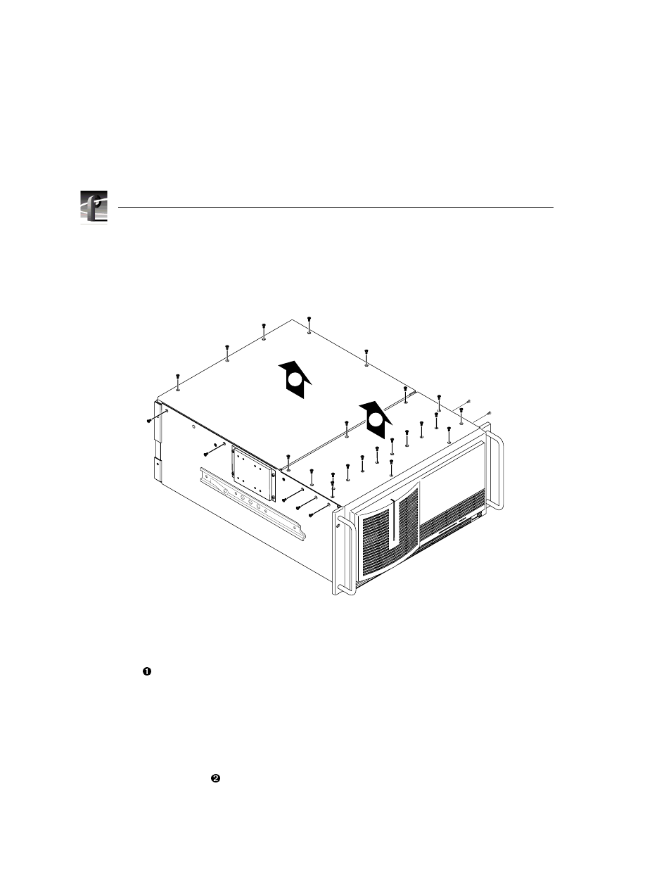 Removing the chassis covers | Grass Valley Profile Enhanced Disk Recorder User Manual | Page 12 / 38