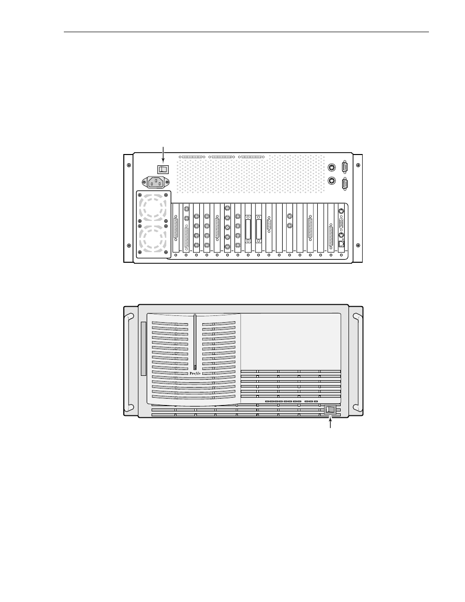 Rear panel main power switch -3, Front panel power switch -3, Figure 3-1 | Figure 3-2 | Grass Valley PDR 200 Installation User Manual | Page 69 / 110