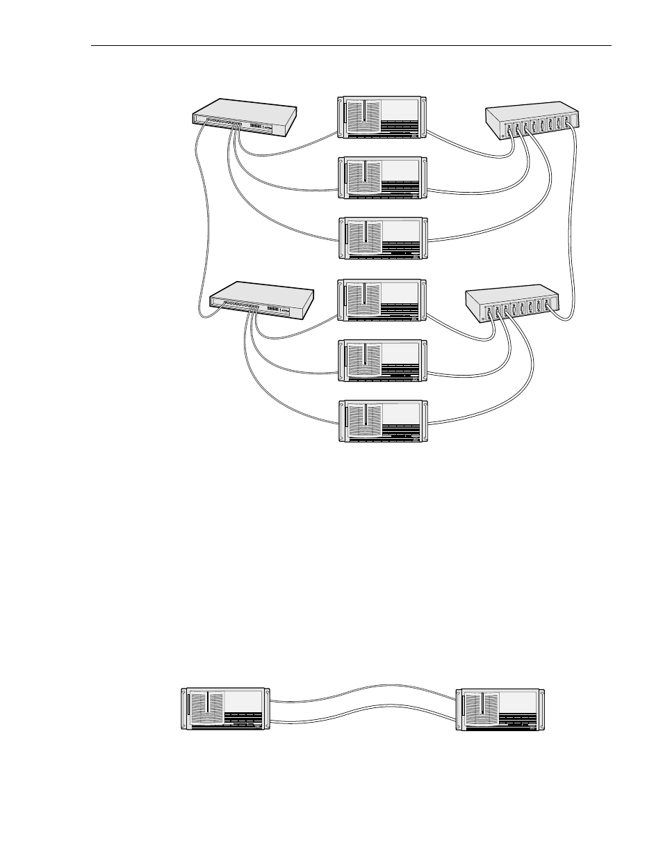 Point to point network connection, Point to point network connection -3, Cascading several hubs -3 | Point-to-point network connection -3 | Grass Valley PDR 200 Installation User Manual | Page 79 / 110