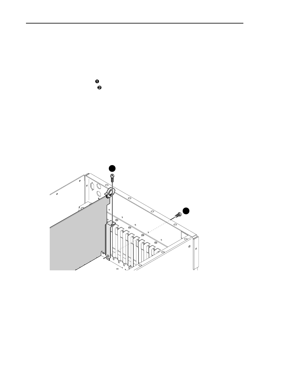 Screw locations for board mounting bracket | Grass Valley Profile Family Audio Signal Processing Board User Manual | Page 25 / 78