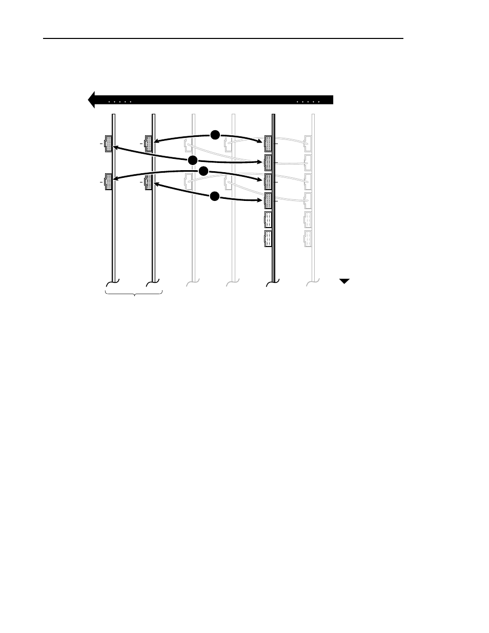 Sharcnet cabling example for aspb, Figure 17), Connecting audio clock and sharcnet cables | Grass Valley Profile Family Audio Signal Processing Board User Manual | Page 55 / 78