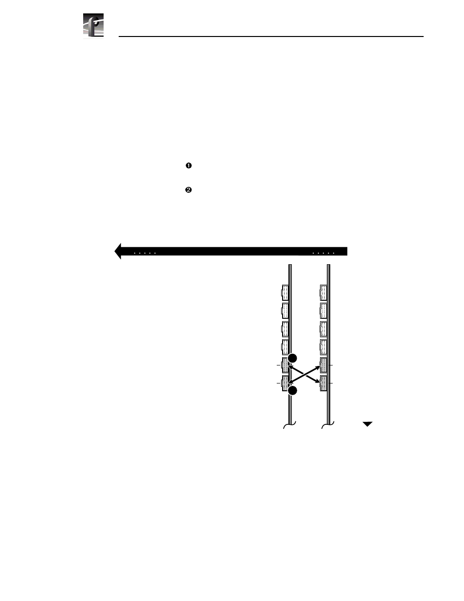 Connecting sharcnet cables between two aspbs, D go to “connecting sharcnet cables, Connecting sharcnet cables | Grass Valley Profile Family Audio Signal Processing Board User Manual | Page 56 / 78