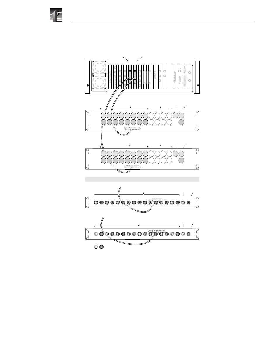 Pdr200 or pdr300 connected to two xlr216, Or two bnc216 aes/ebu digital audio interfaces, Aspb installation | 64 aspb installation | Grass Valley Profile Family Audio Signal Processing Board User Manual | Page 64 / 78