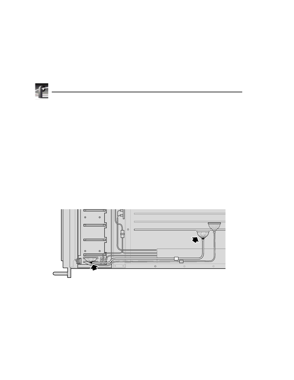 Scsi cable installation in a 4-channel pdr200 | Grass Valley PDR 200 9 GB Disk Drive Upgrade User Manual | Page 18 / 22