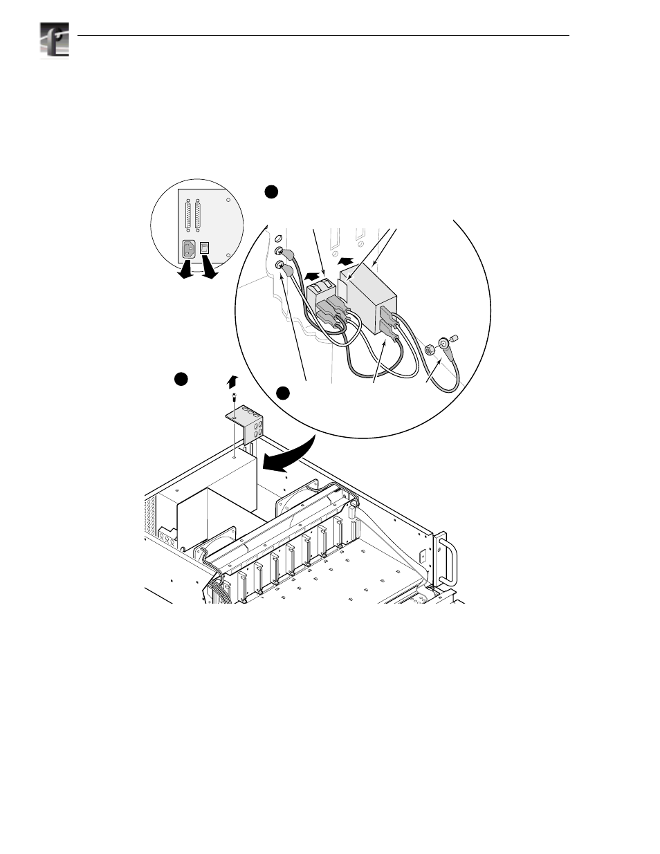 Removing and replacing the switch cable, Chapter 3 service | Grass Valley PDX 208 User Manual | Page 52 / 64