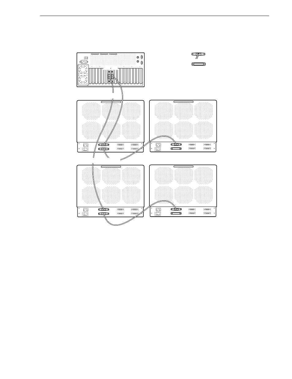 Configurations and cabling | Grass Valley PRS 250 RAID Storage System User Manual | Page 37 / 88