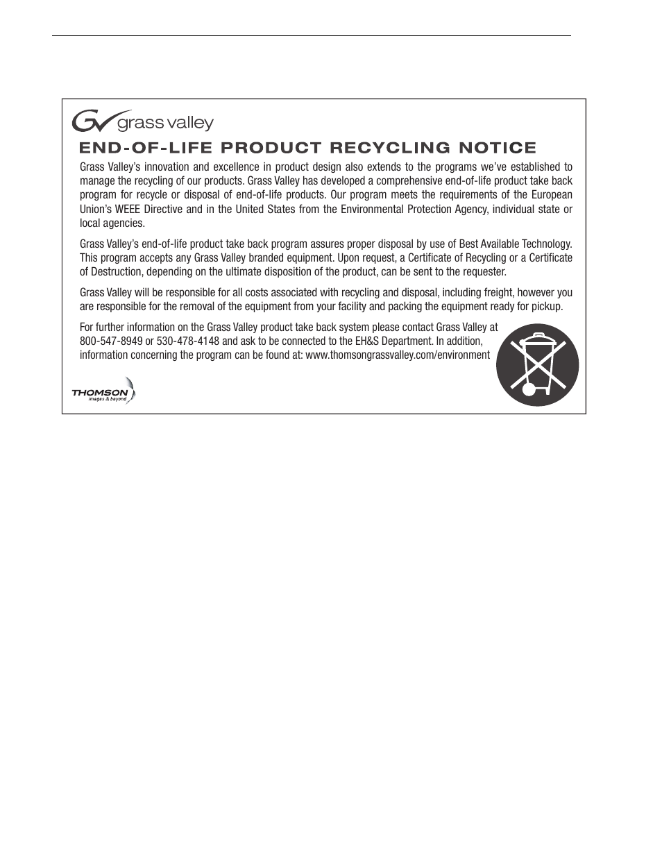 Grass Valley Fibre Channel Switch v.5.8 User Manual | Page 6 / 12