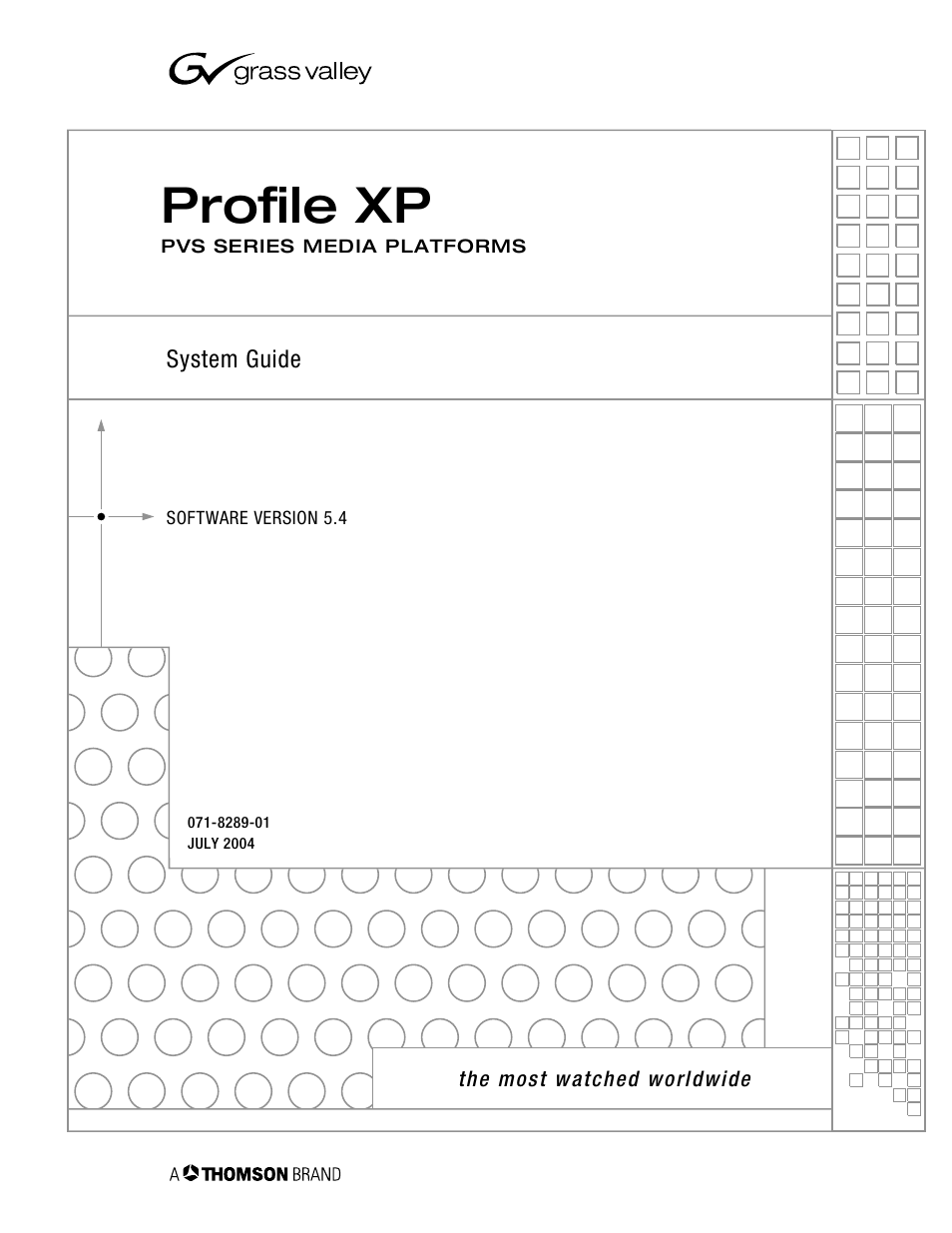 Grass Valley Profile XP Aug 16 2004 User Manual | 352 pages