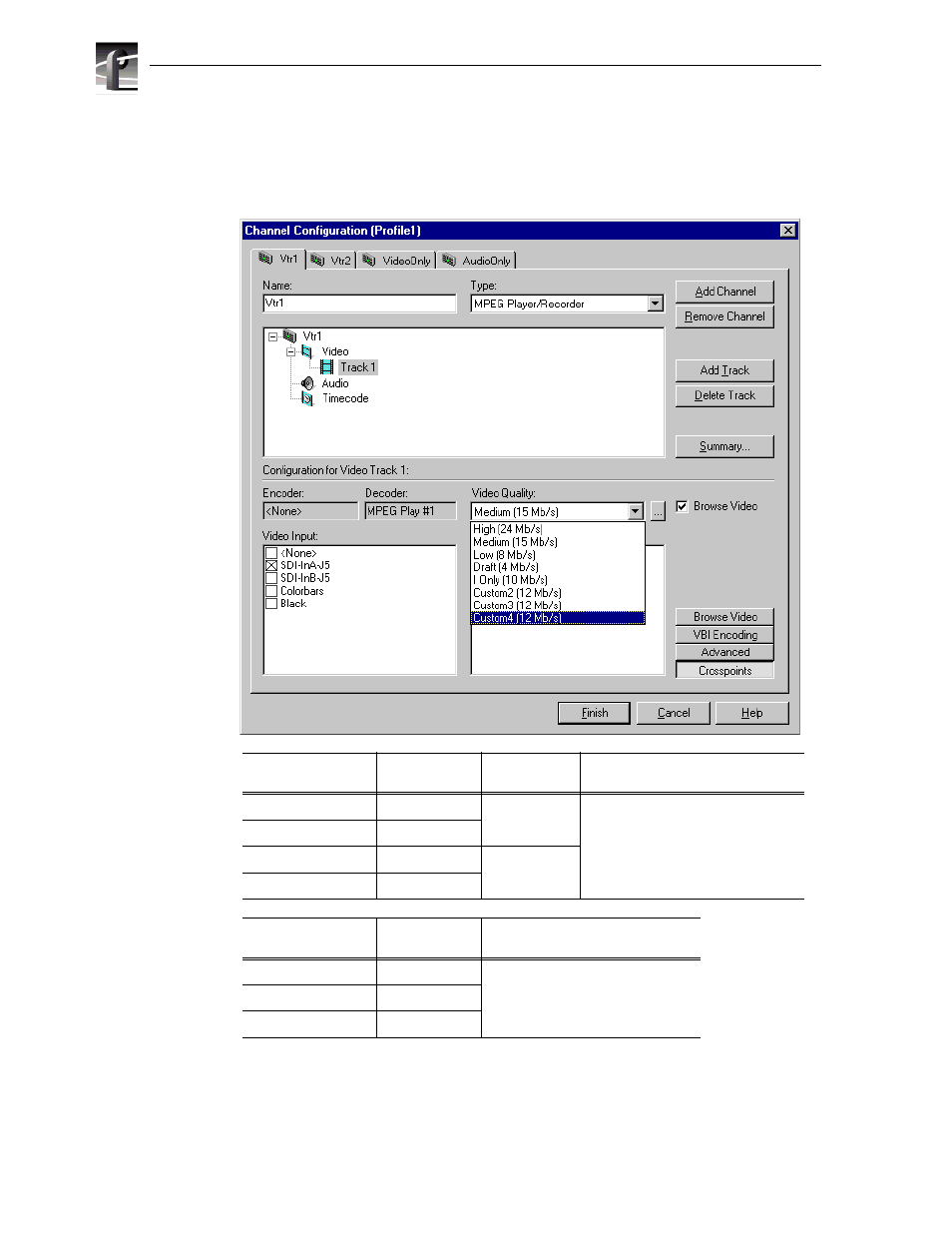 Chapter 4 adding or removing channels | Grass Valley Profile XP Aug 16 2004 User Manual | Page 132 / 352